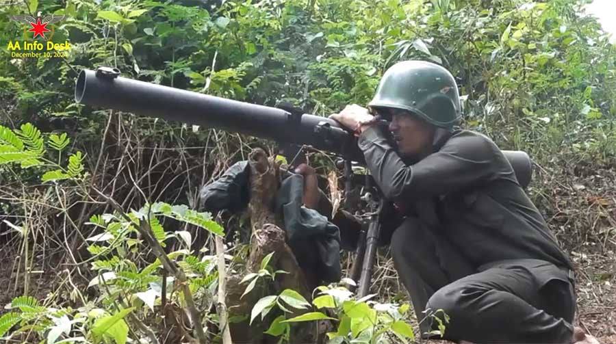 ကျောက်ဖြူအခြေစိုက် ခလရ ၃၄ ကို AA တပ်ဖွဲ့က လက်နက်ကြီးဖြင့် စတိုက်ခိုက်